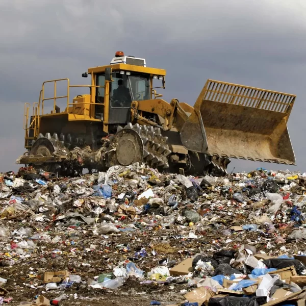 Bulldozer-sanitary-landfill-waste-garbage